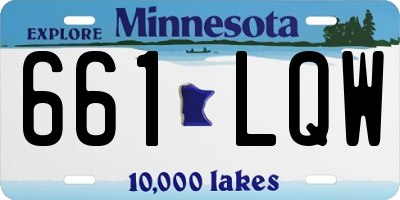 MN license plate 661LQW