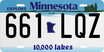 MN license plate 661LQZ