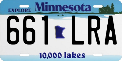 MN license plate 661LRA
