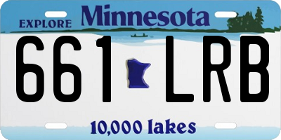 MN license plate 661LRB