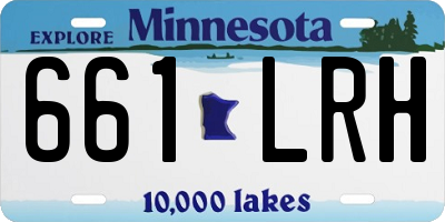 MN license plate 661LRH