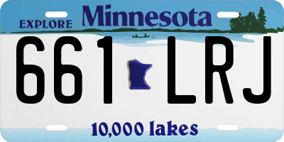 MN license plate 661LRJ