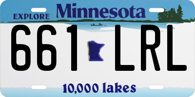 MN license plate 661LRL