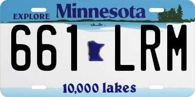 MN license plate 661LRM