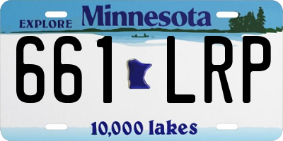 MN license plate 661LRP