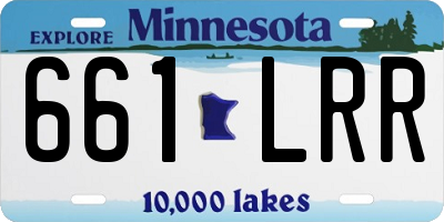MN license plate 661LRR