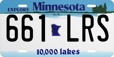 MN license plate 661LRS