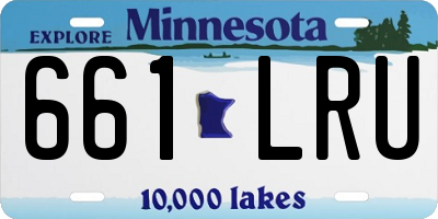 MN license plate 661LRU