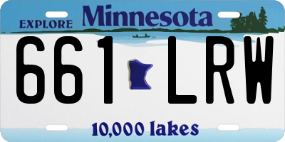 MN license plate 661LRW