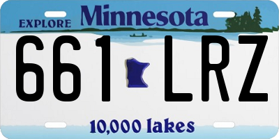 MN license plate 661LRZ