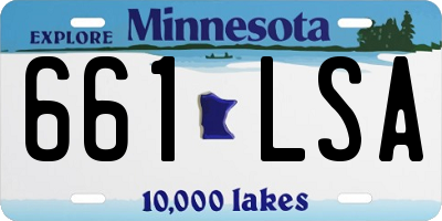 MN license plate 661LSA