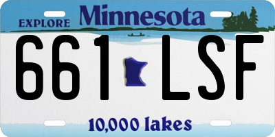 MN license plate 661LSF