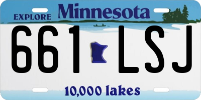 MN license plate 661LSJ