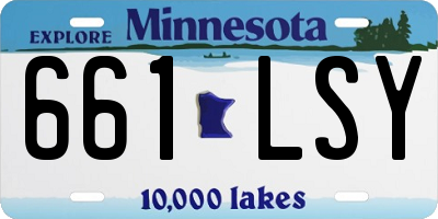 MN license plate 661LSY