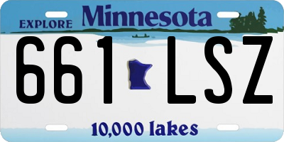 MN license plate 661LSZ