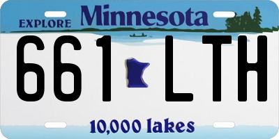 MN license plate 661LTH