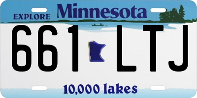 MN license plate 661LTJ