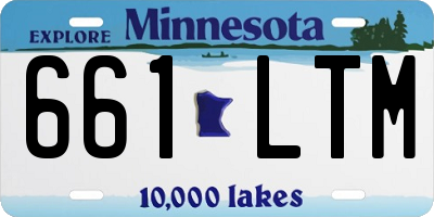 MN license plate 661LTM