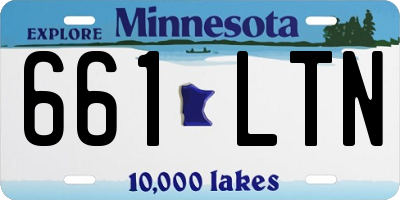 MN license plate 661LTN