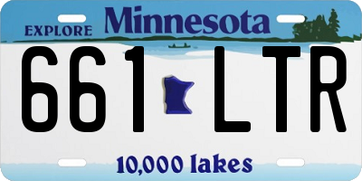 MN license plate 661LTR