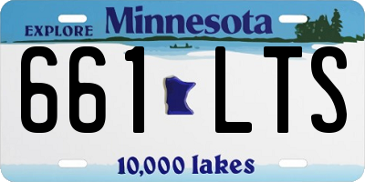 MN license plate 661LTS