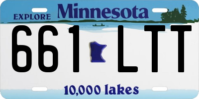 MN license plate 661LTT