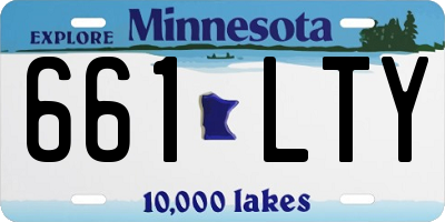 MN license plate 661LTY