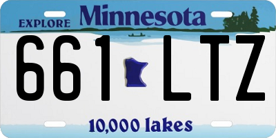 MN license plate 661LTZ