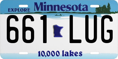 MN license plate 661LUG