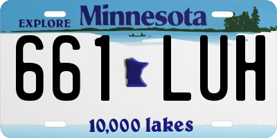 MN license plate 661LUH