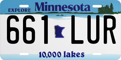 MN license plate 661LUR
