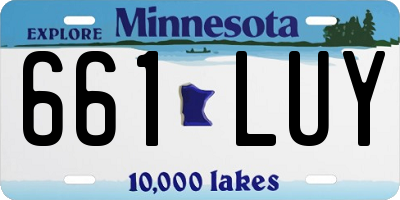 MN license plate 661LUY