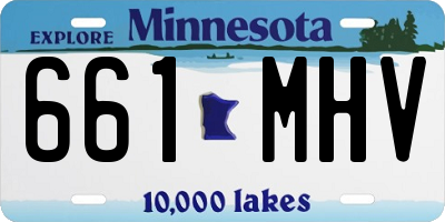 MN license plate 661MHV