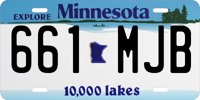 MN license plate 661MJB
