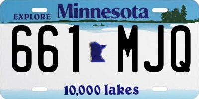MN license plate 661MJQ
