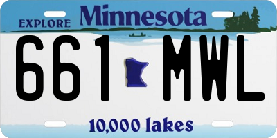 MN license plate 661MWL