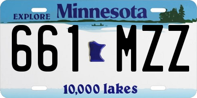 MN license plate 661MZZ