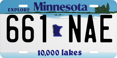 MN license plate 661NAE