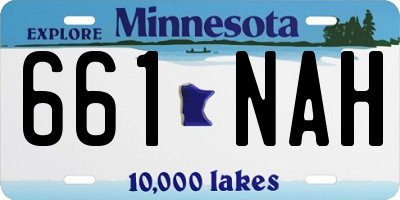MN license plate 661NAH