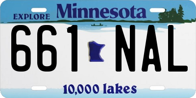MN license plate 661NAL