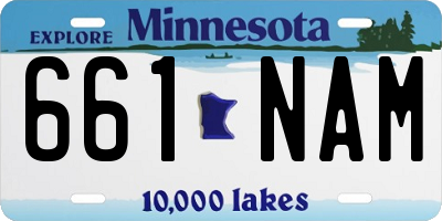 MN license plate 661NAM