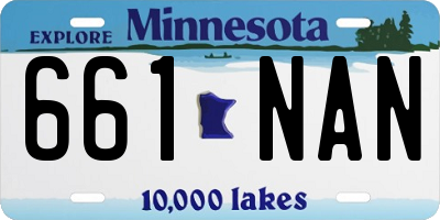 MN license plate 661NAN