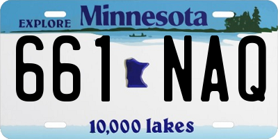 MN license plate 661NAQ