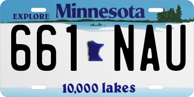MN license plate 661NAU