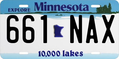 MN license plate 661NAX