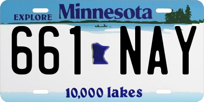 MN license plate 661NAY