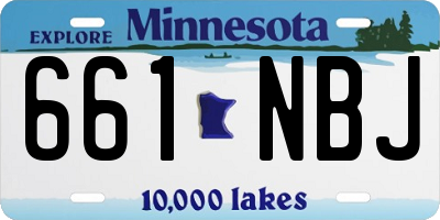 MN license plate 661NBJ