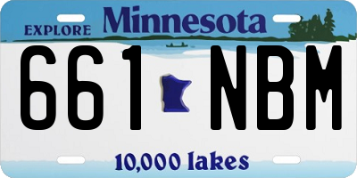 MN license plate 661NBM