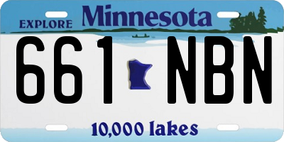 MN license plate 661NBN