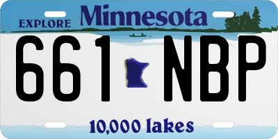MN license plate 661NBP
